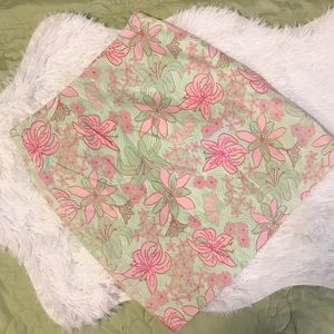 Lilly Pulitzer 2 Skirt Lined Floral Cotton Skirt